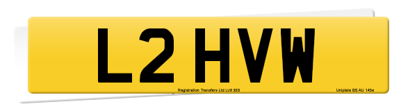 Registration number L2 HVW